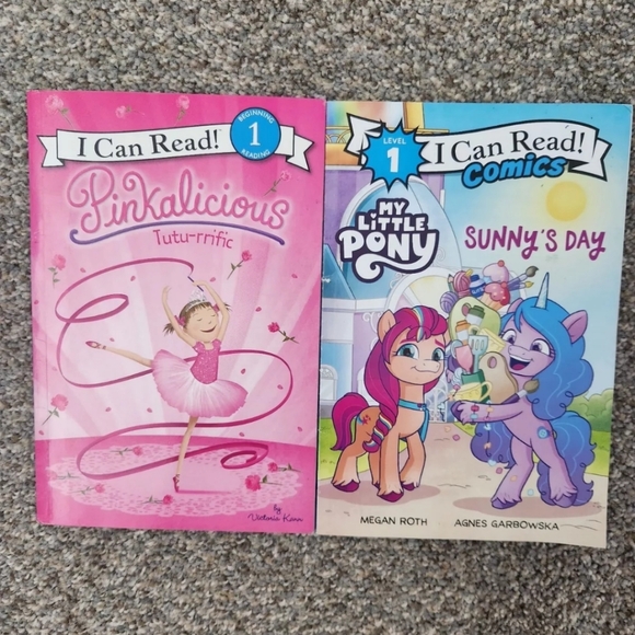 I Can Read Level 1/2 Pinkalicious My Little Pony Young Girls Lot Of 6 Rare Books - Picture 3 of 4